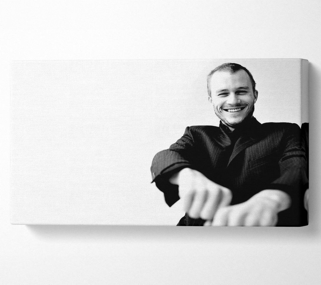  A Canvas Print of Heath Ledger Portrait Canvas Wall Art