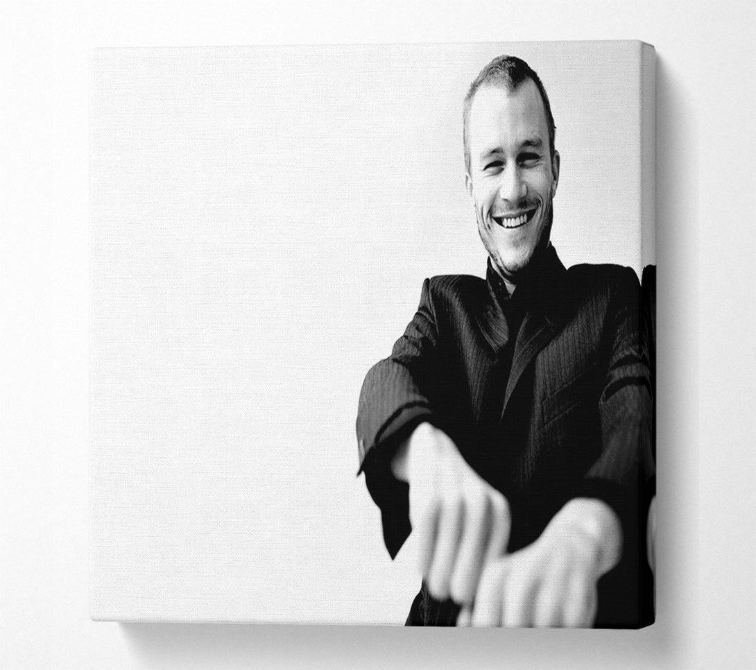  A Canvas Print of Heath Ledger Portrait Canvas Wall Art