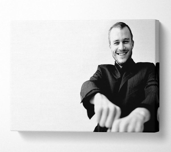  A Canvas Print of Heath Ledger Portrait Canvas Wall Art