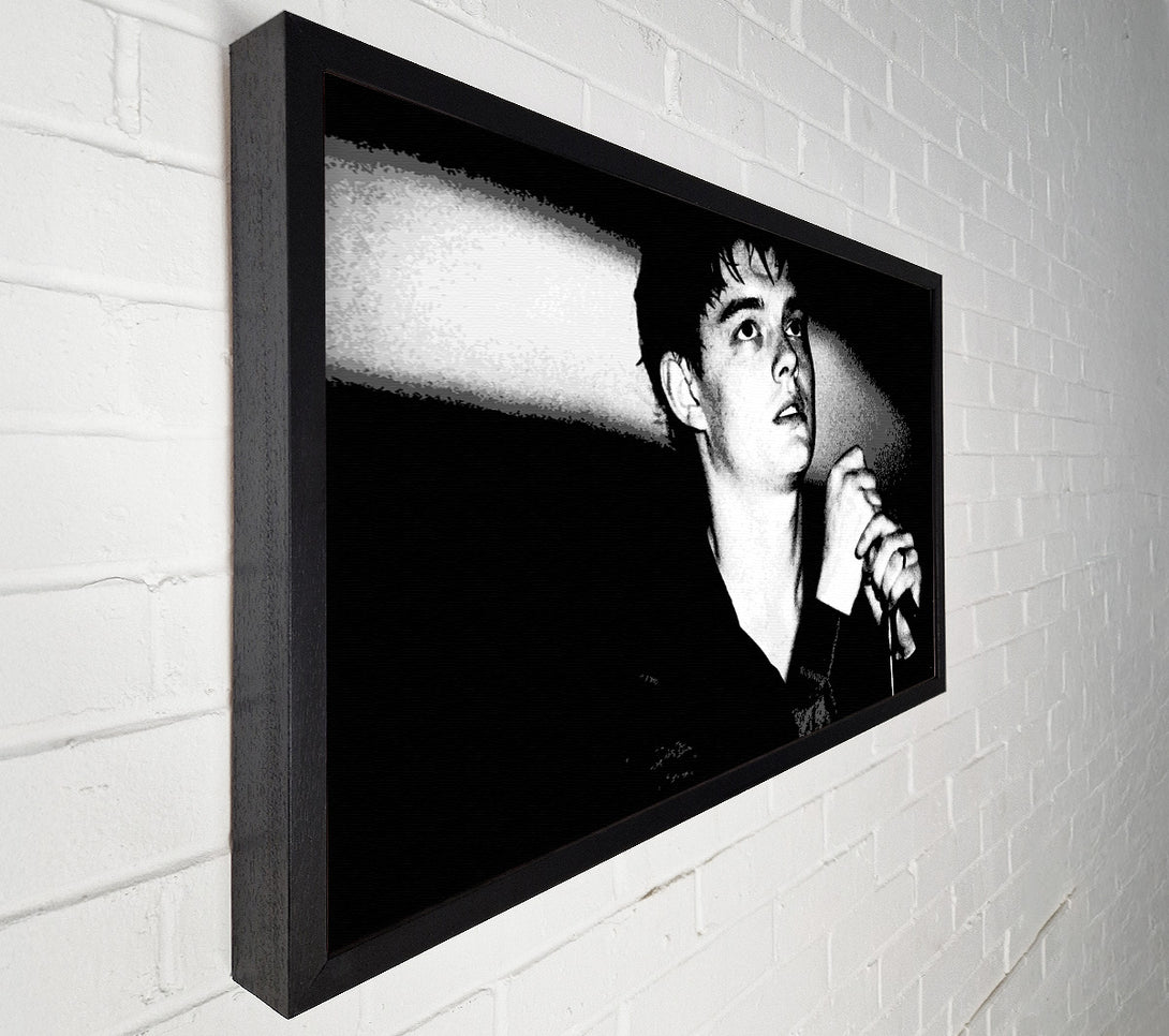  A Canvas Print of Ian Curtis B n W Canvas Art