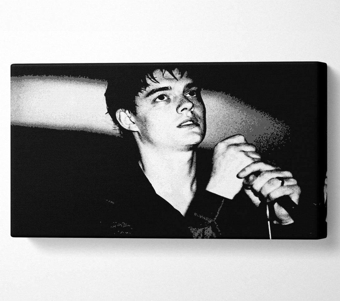  A Canvas Print of Ian Curtis B n W Canvas Art