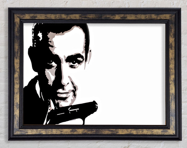 James Bond Sean Connery Framed Print