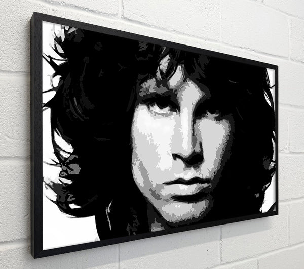Jim Morrison Face B n W