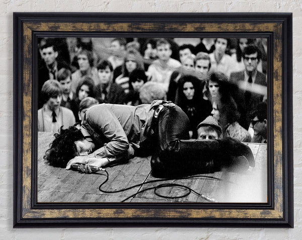 Jim Morrison Stage Framed Print