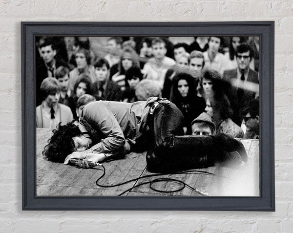 Jim Morrison Stage Framed Print
