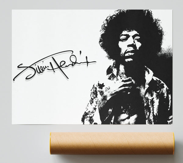 Jimi Hendrix Signature Print