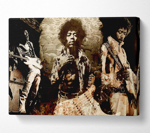  A Canvas Print of Jimi Hendrix Trio Canvas Art
