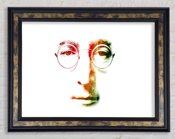 John Lennon Face Framed Print