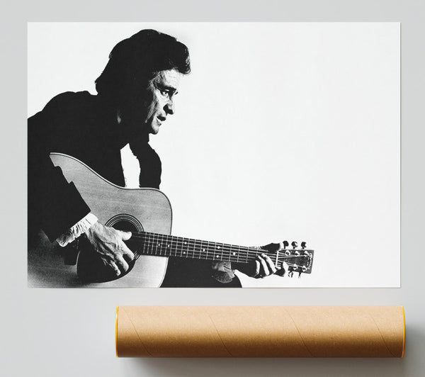 Johnny Cash Guitar Man Poster