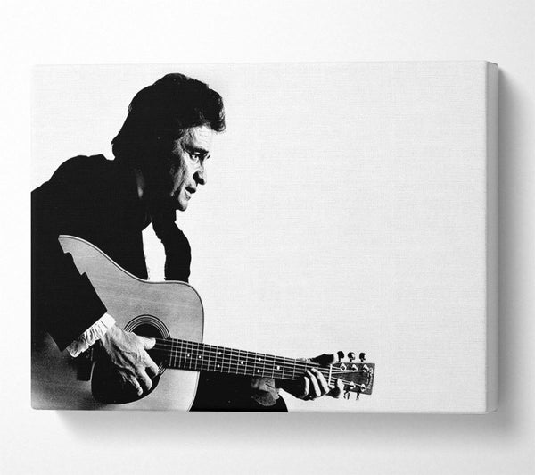  A Canvas Print of Johnny Cash Guitar Man Canvas Print