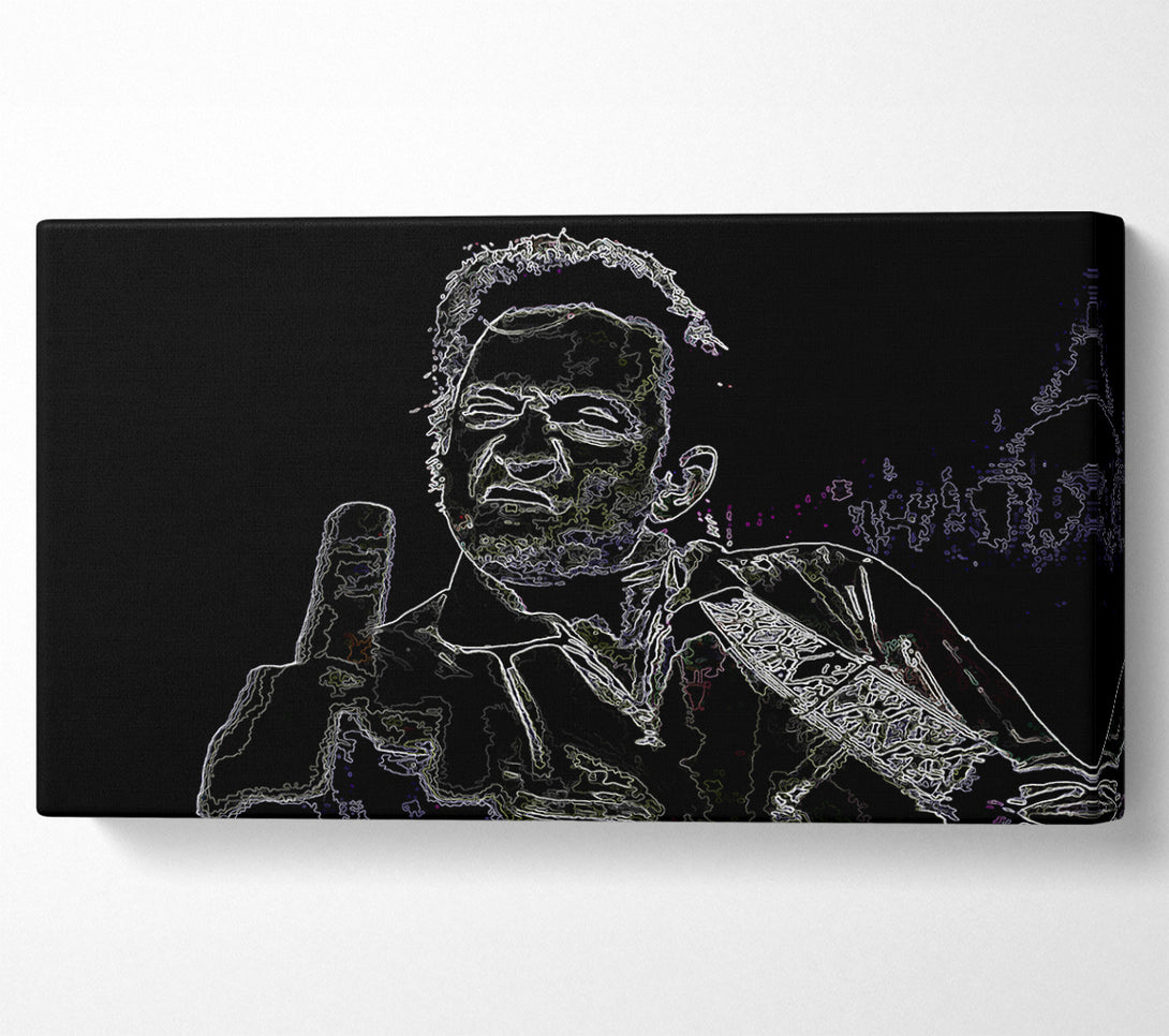  A Canvas Print of Johnny Cash Canvas Print