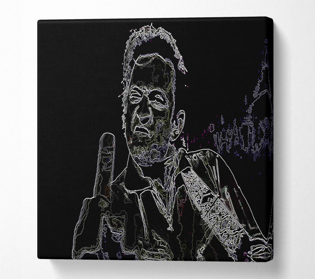  A Canvas Print of Johnny Cash Canvas Print