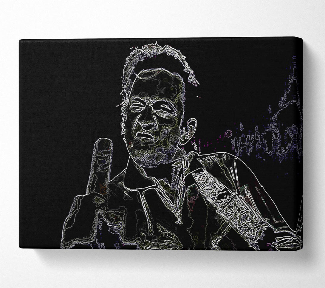  A Canvas Print of Johnny Cash Canvas Print