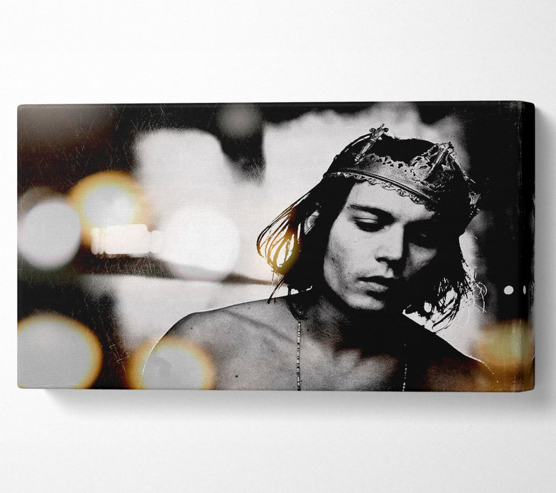  A Canvas Print of Johnny Depp Crown Canvas Print