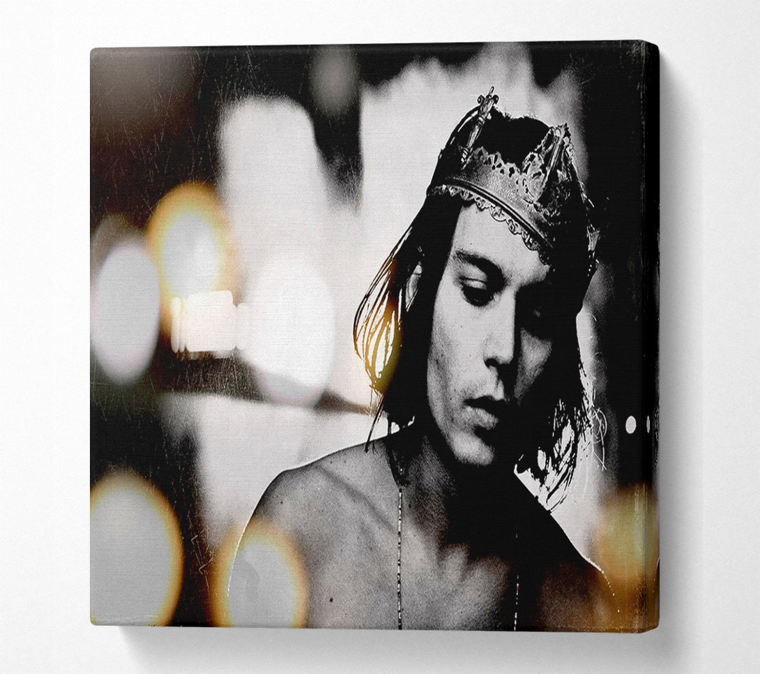  A Canvas Print of Johnny Depp Crown Canvas Print