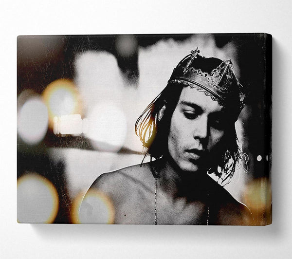  A Canvas Print of Johnny Depp Crown Canvas Print