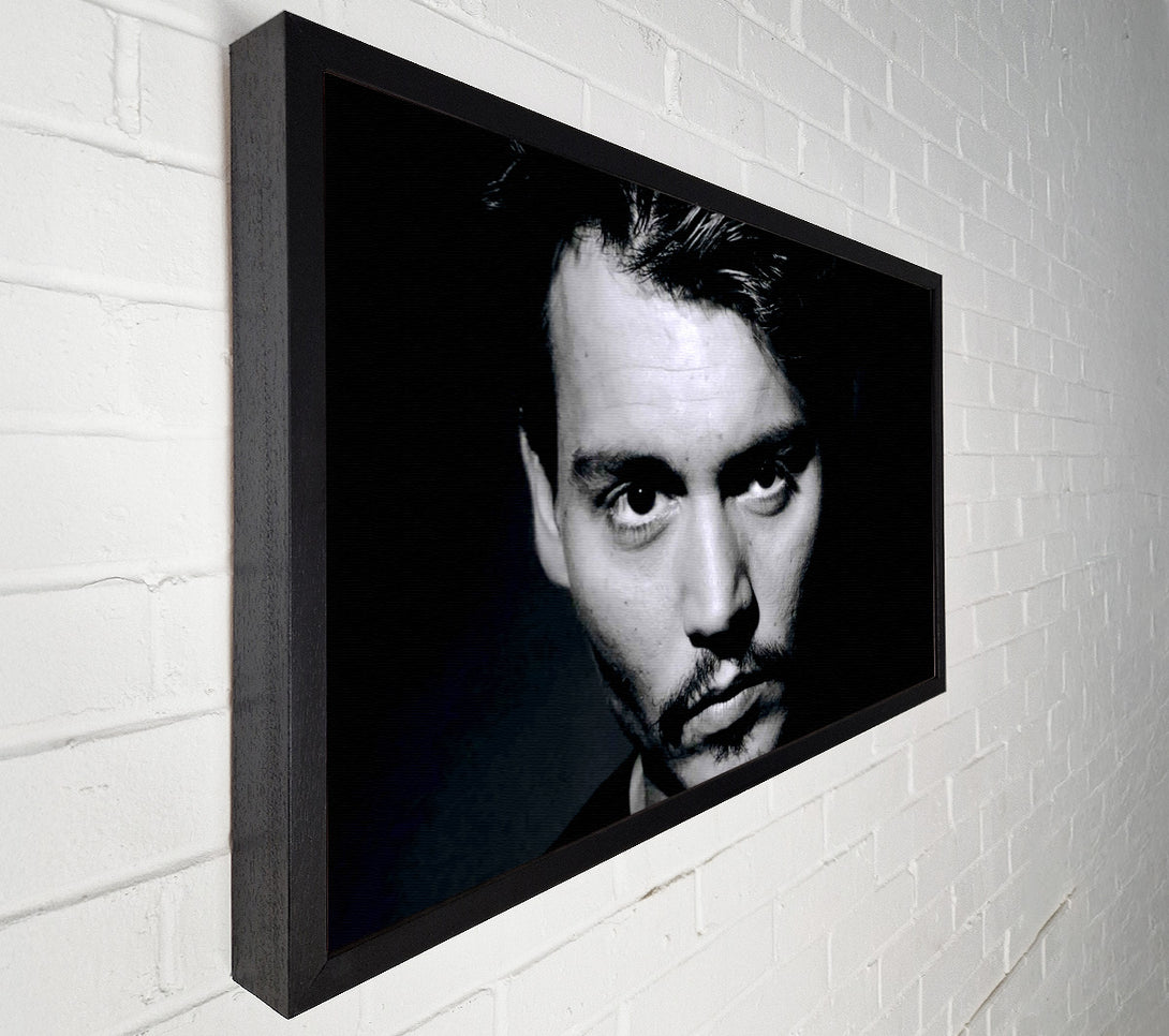  A Canvas Print of Johnny Depp Face Canvas Wall Art