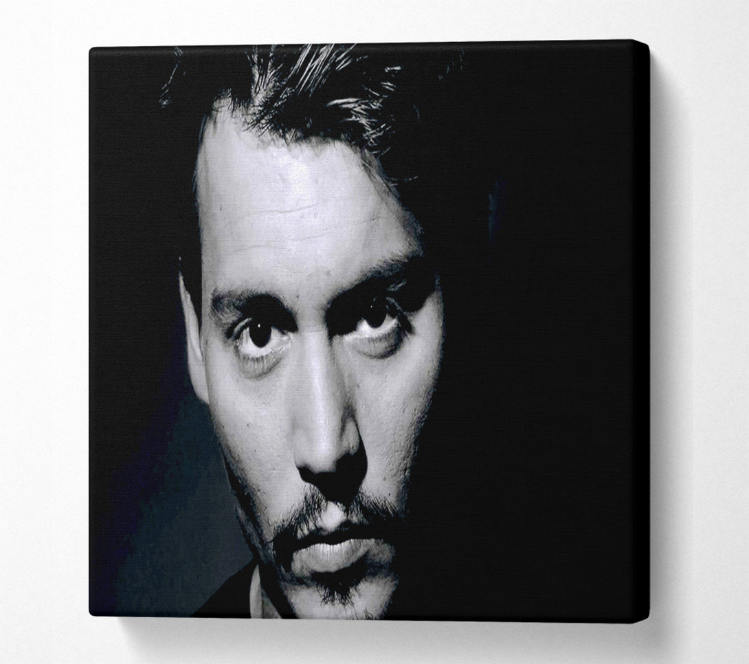  A Canvas Print of Johnny Depp Face Canvas Wall Art