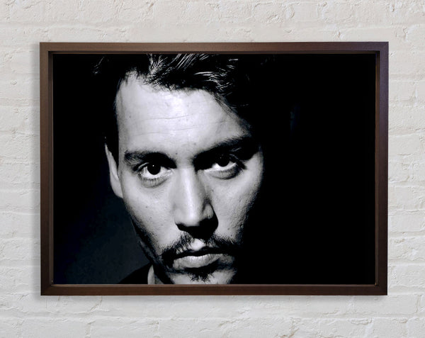 Johnny Depp Face Framed Print