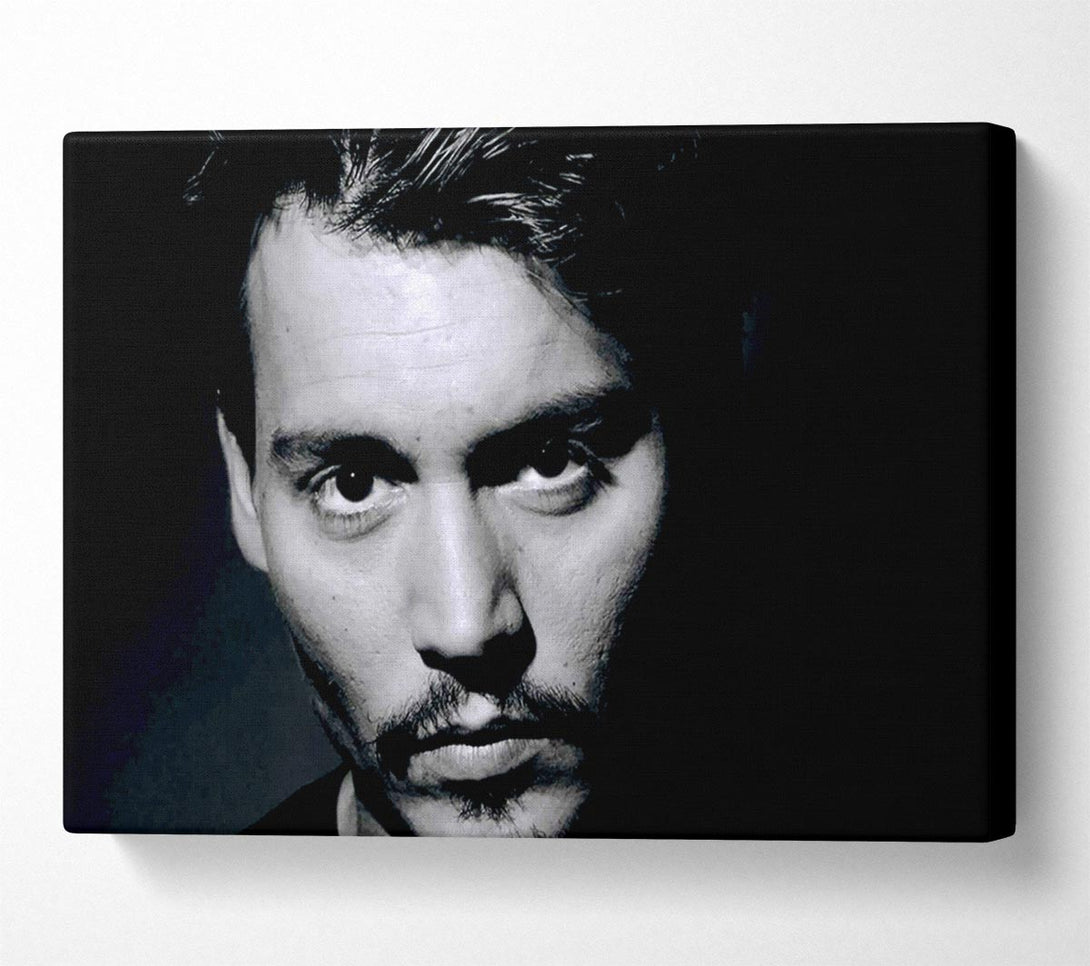  A Canvas Print of Johnny Depp Face Canvas Wall Art