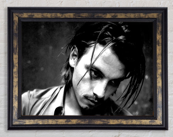Johnny Depp Sexy Framed Print