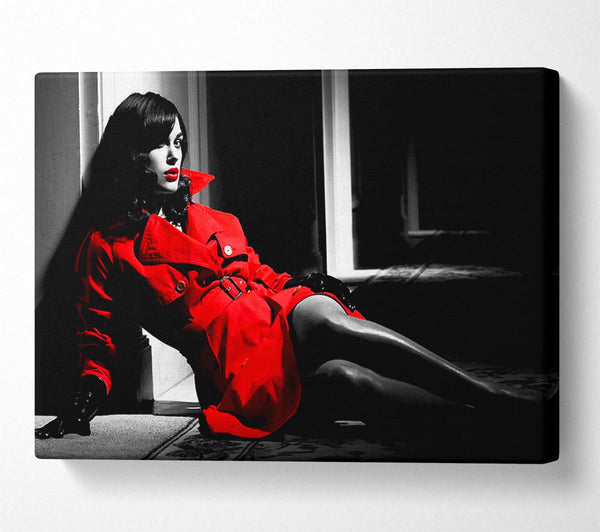  A Canvas Print of Kiera Knightley Red Canvas Print