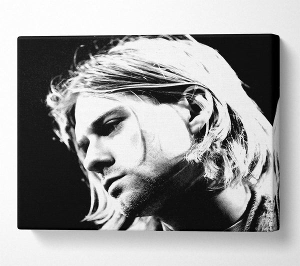  A Canvas Print of Kurt Cobain Face Canvas Wall Art