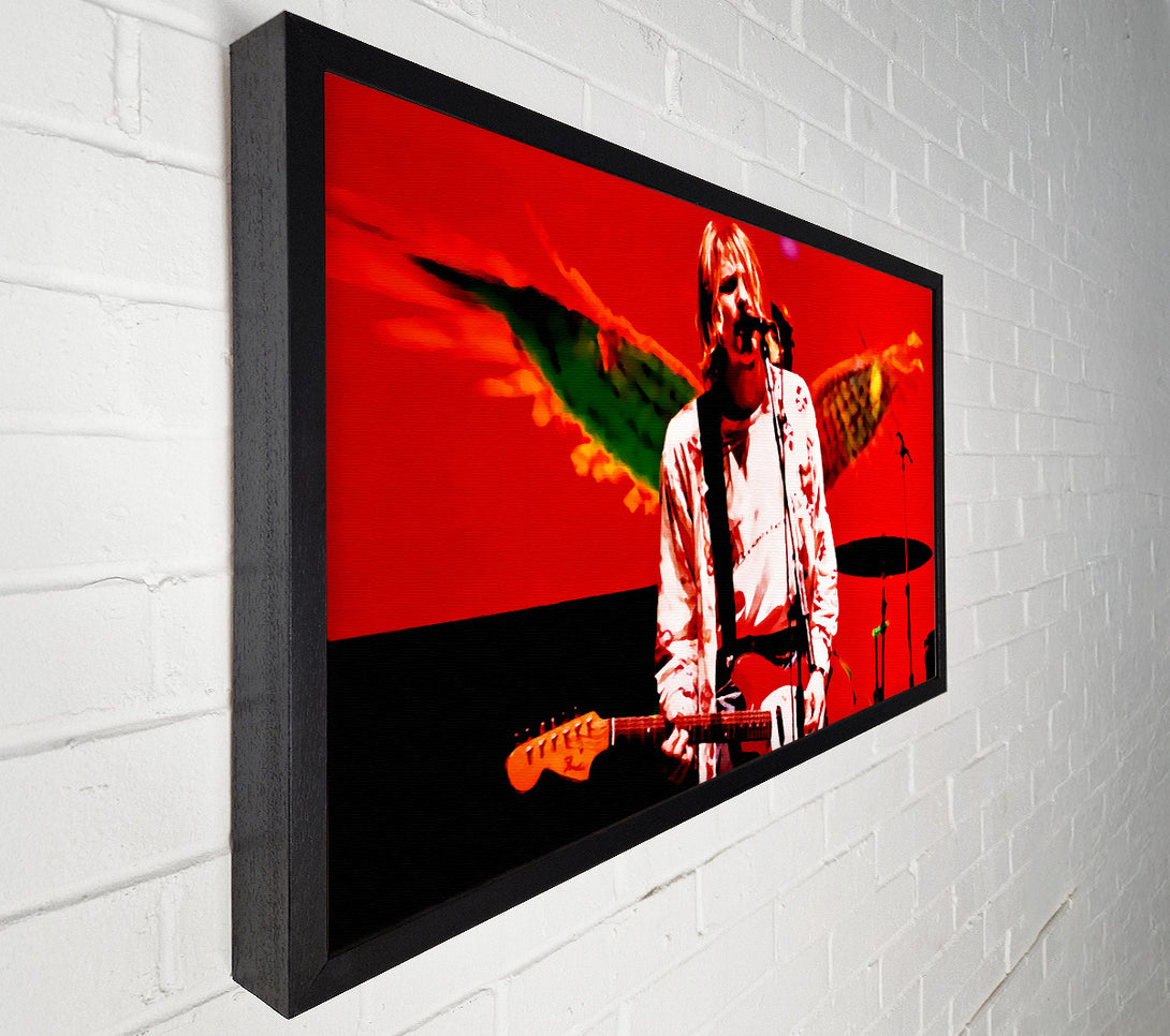  A Canvas Print of Kurt Cobain Angel Wings Canvas Art