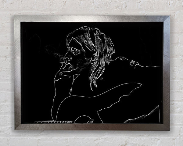 Kurt Cobain Exhale Framed Print