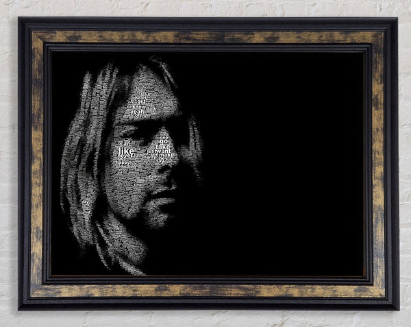 Kurt Cobain Portrait Framed Print