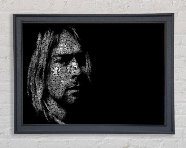 Kurt Cobain Portrait Framed Print