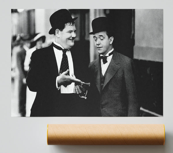 Laurel And Hardy Money Poster
