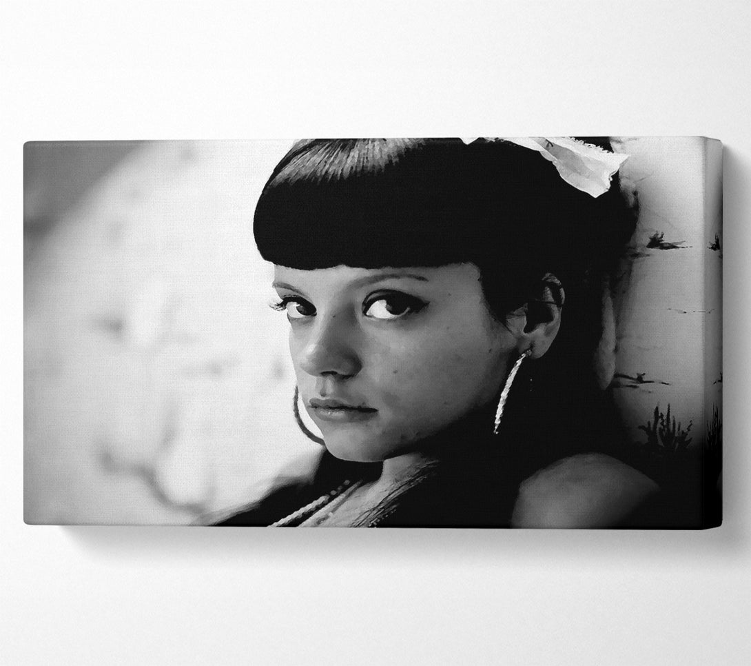  A Canvas Print of Lily Allen B n W Canvas Print