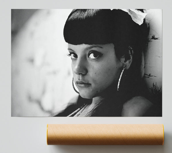 Lily Allen B N W Poster