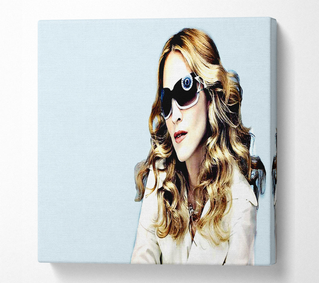  A Canvas Print of Madonna Baby Blue Canvas Wall Art
