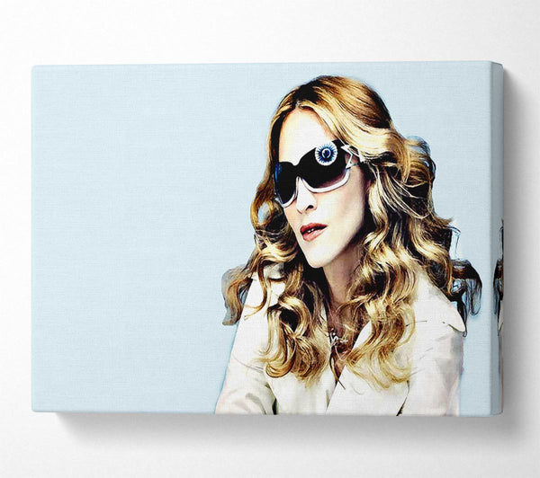  A Canvas Print of Madonna Baby Blue Canvas Wall Art
