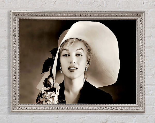 Marilyn Monroe Classic Hat Framed Print