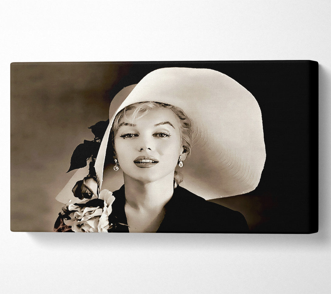  A Canvas Print of Marilyn Monroe Classic Hat Canvas Wall Art