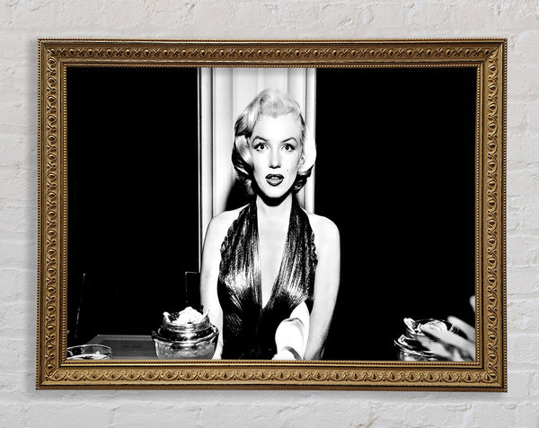Marilyn Monroe Dinner Table Framed Print