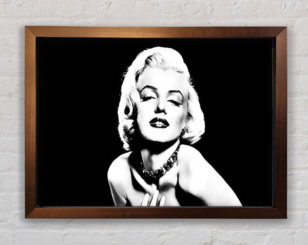 Marilyn Monroe Glamour B n W Framed Print