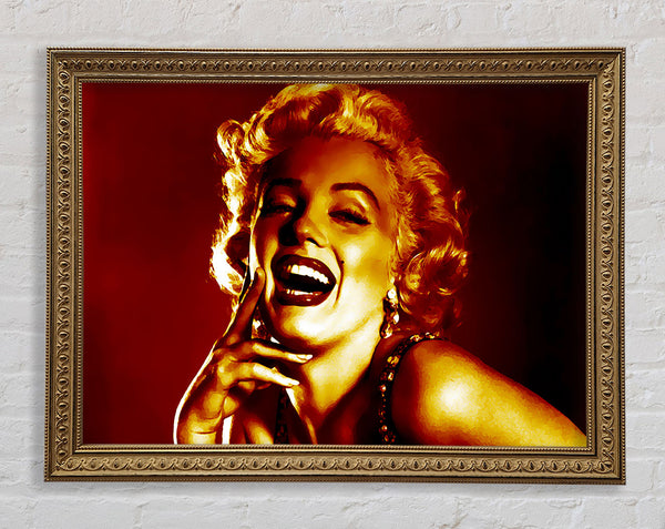 Marilyn Monroe Gold Framed Print