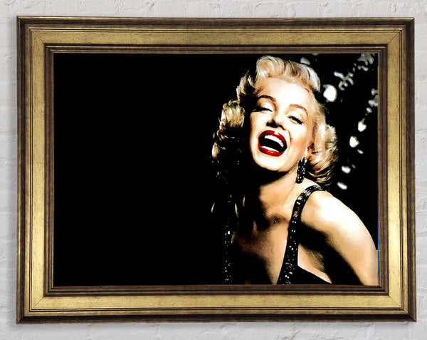 Marilyn Monroe Sparkle Framed Print