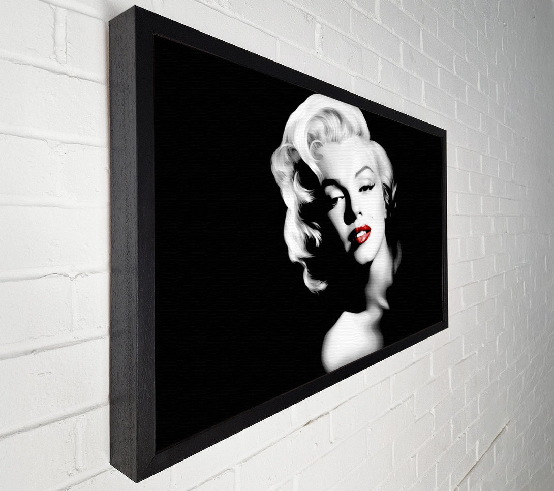  A Canvas Print of Marilyn Monroe Red Lips Landscape Canvas Art