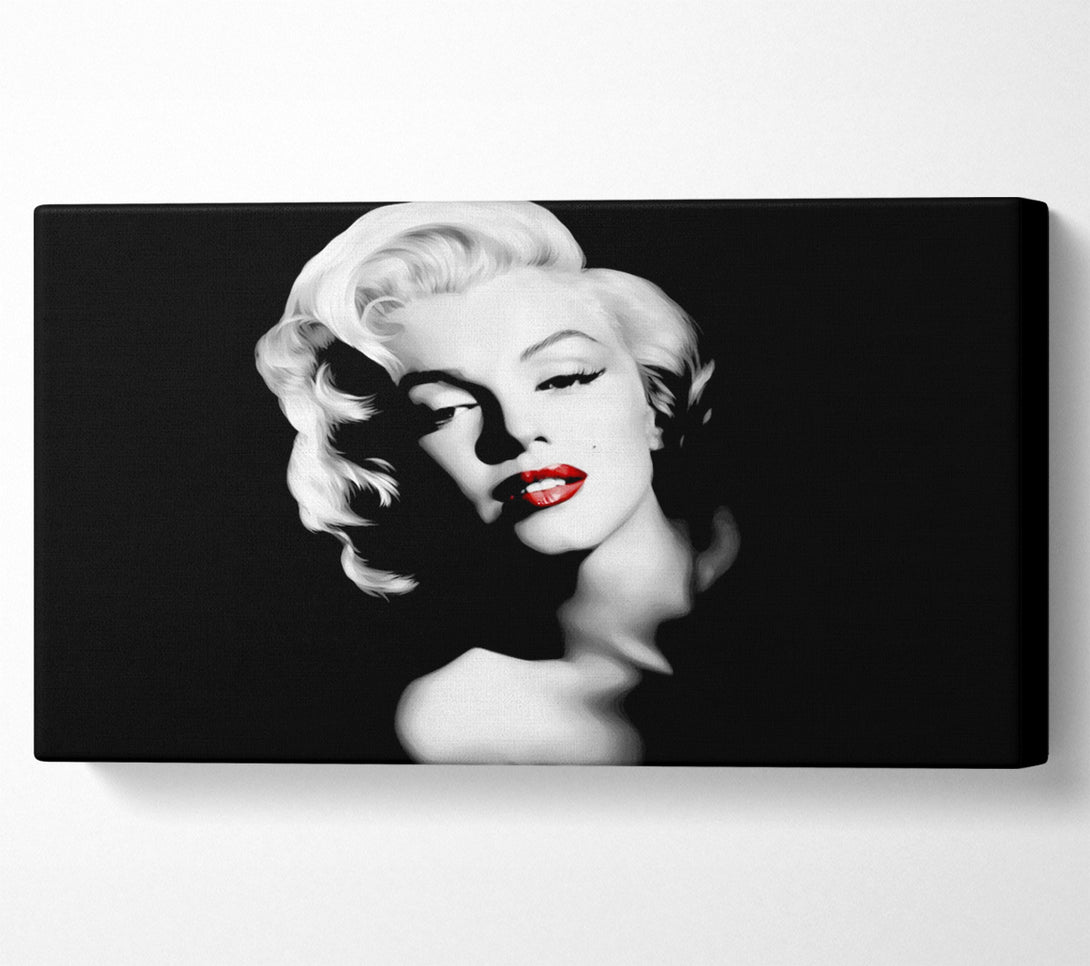  A Canvas Print of Marilyn Monroe Red Lips Landscape Canvas Art