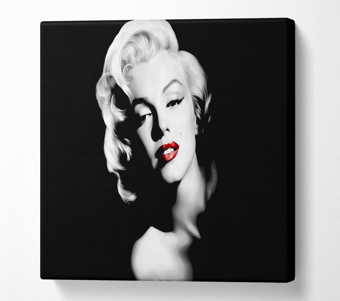  A Canvas Print of Marilyn Monroe Red Lips Landscape Canvas Art