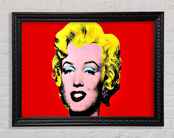 Marilyn Monroe Red Framed Print