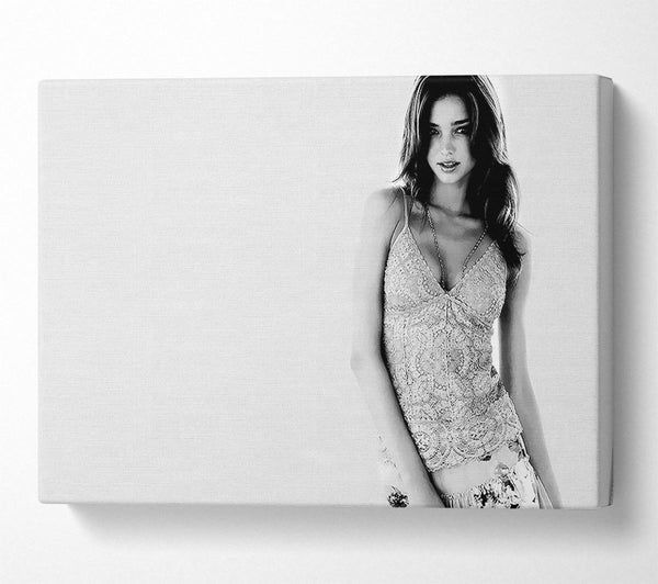  A Canvas Print of Miranda Kerr B n W Canvas Art