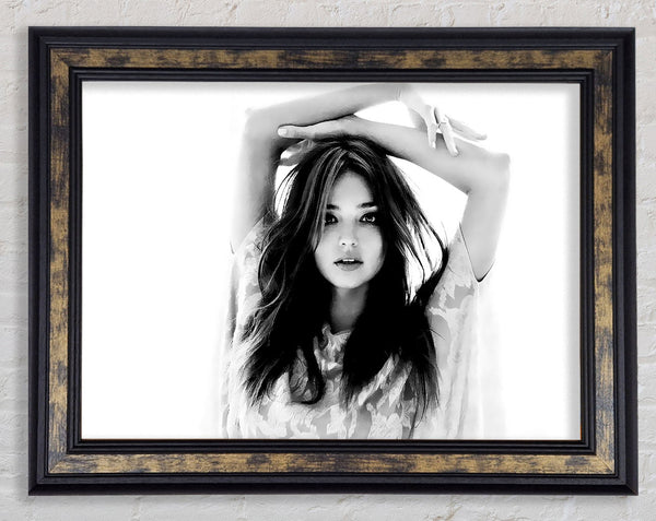 Miranda Kirr Australian Model Framed Print