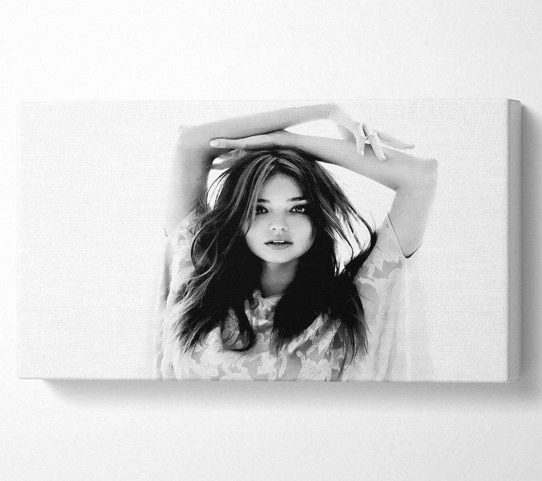  A Canvas Print of Miranda Kirr Australian Model Canvas Print