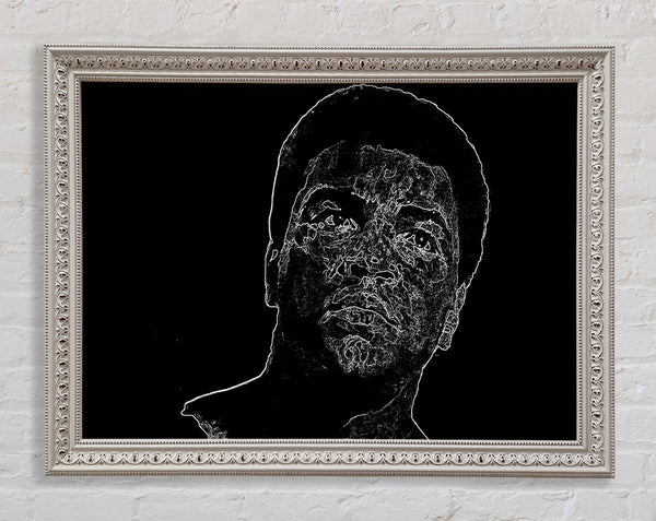 Muhammad Ali Face Framed Print